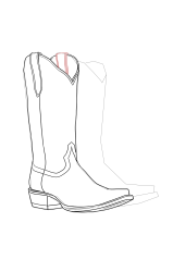 How to draw cowboy boots - Step 11