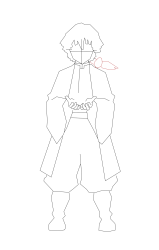 How to Draw Zenitsu Easy - Step 10