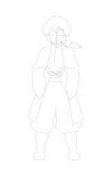 How to Draw Zenitsu Easy - Step 11