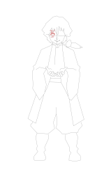 How to Draw Zenitsu Easy - Step 12