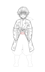 How to Draw Zenitsu Easy - Step 28