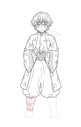 How to Draw Zenitsu Easy - Step 31