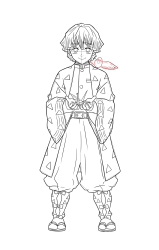 How to Draw Zenitsu Easy - Step 35