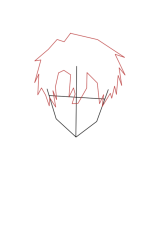How to draw an anime guy - Step 3