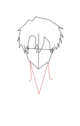 How to draw an anime guy - Step 4