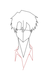 How to draw an anime guy - Step 5