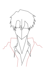 How to draw an anime guy - Step 6