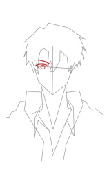 How to draw an anime guy - Step 7