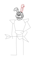 How To Draw Bonnie - Five Nights at Freddy's - Step 19
