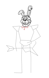 How To Draw Bonnie - Five Nights at Freddy's - Step 20