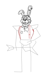 How To Draw Bonnie - Five Nights at Freddy's - Step 22