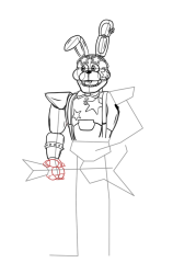 How To Draw Bonnie - Five Nights at Freddy's - Step 26