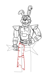How To Draw Bonnie - Five Nights at Freddy's - Step 31