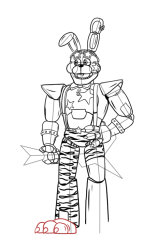 How To Draw Bonnie - Five Nights at Freddy's - Step 34