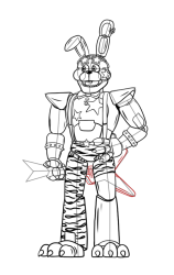 How To Draw Bonnie - Five Nights at Freddy's - Step 36