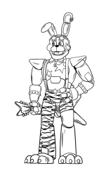 How To Draw Bonnie - Five Nights at Freddy's - Step 38