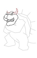 How To Draw Castle Bowser - Super Mario Wonder - Step 10