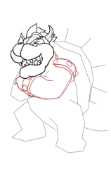 How To Draw Castle Bowser - Super Mario Wonder - Step 12