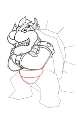 How To Draw Castle Bowser - Super Mario Wonder - Step 14