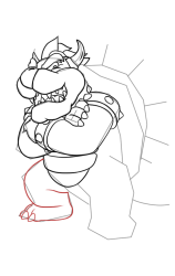 How To Draw Castle Bowser - Super Mario Wonder - Step 15