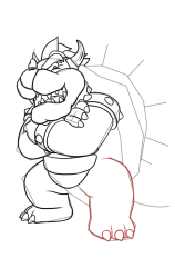 How To Draw Castle Bowser - Super Mario Wonder - Step 16