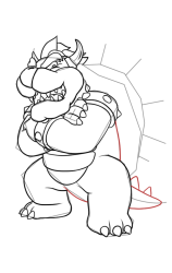 How To Draw Castle Bowser - Super Mario Wonder - Step 17