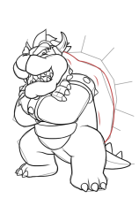 How To Draw Castle Bowser - Super Mario Wonder - Step 18