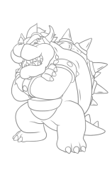 How To Draw Castle Bowser - Super Mario Wonder - Step 21