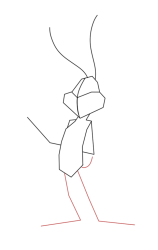 How to draw bugs bunny - Step 5