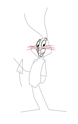 How to draw bugs bunny - Step 9