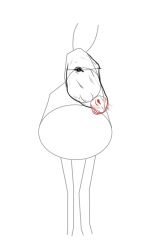 How to draw a donkey - Step 11