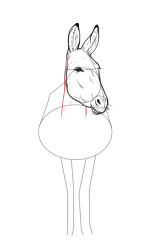 How to draw a donkey - Step 13