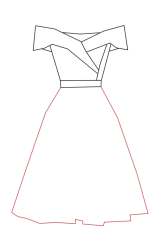 How to drawing a dress - Step 4