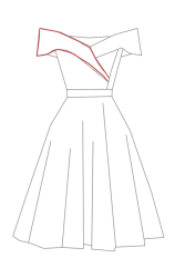 How to drawing a dress - Step 6