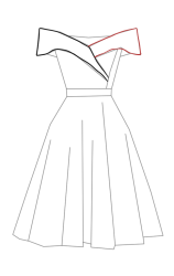 How to drawing a dress - Step 7