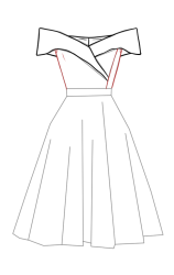 How to drawing a dress - Step 9