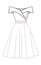 How to drawing a dress - Step 10