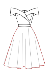 How to drawing a dress - Step 11