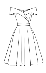 How to drawing a dress - Step 13