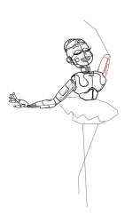 How to draw five nights at freddy's - Step 18