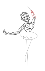How to draw five nights at freddy's - Step 19