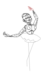 How to draw five nights at freddy's - Step 20