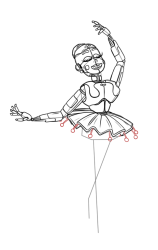 How to draw five nights at freddy's - Step 23