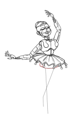 How to draw five nights at freddy's - Step 24