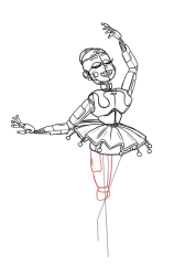 How to draw five nights at freddy's - Step 25