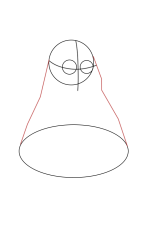 How to draw grimace - Step 5