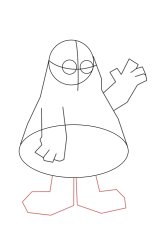 How to draw grimace - Step 7