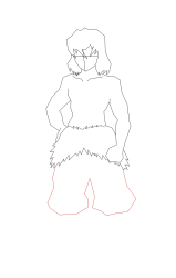 How to Draw Inosuke Hashibira - Step 7