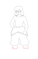 How to Draw Inosuke Hashibira - Step 8