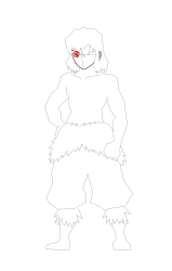 How to Draw Inosuke Hashibira - Step 11
